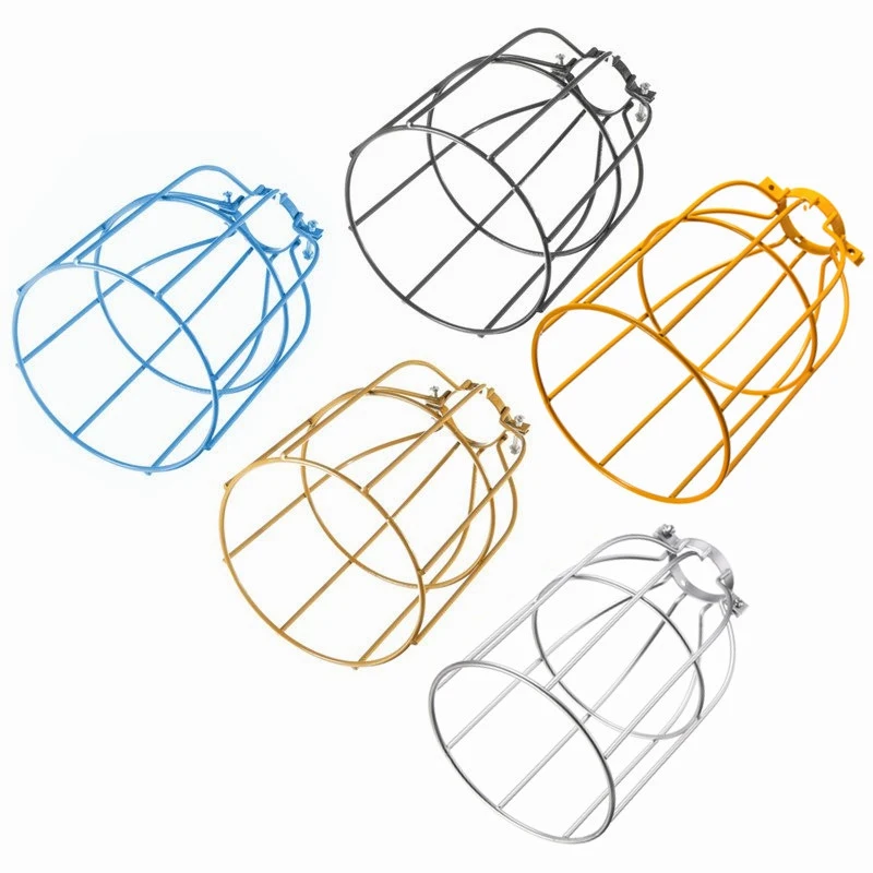 Клетка в стиле ретро качественная винтажная стальная лампа защитный зажим на