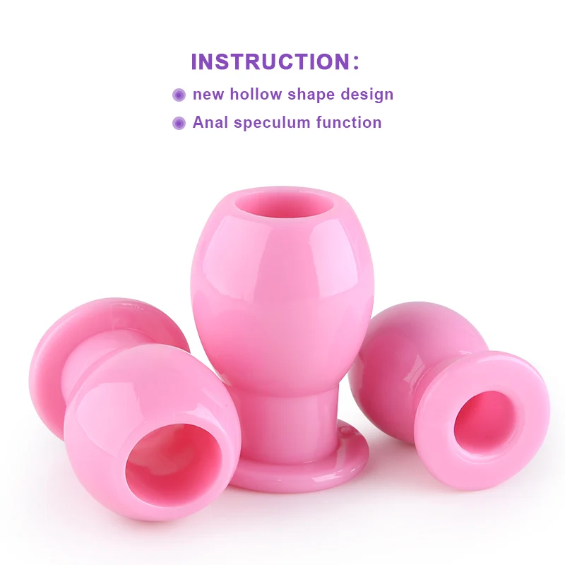 Silicone Butt Plug Douche Enema Anal Dilator Hollow Sex Toys For Woman Men Gay Prostate Massager Vaginal adult |