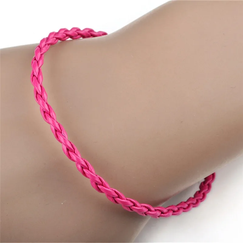 10 шт./лот оптовая продажа простой стиль плетеный браслет ручной работы для женщин