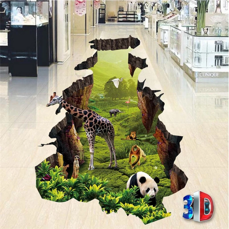 3D обои beibehang износостойкие водостойкие под заказ|flooring waterproof|wallpaper floorwallpaper world |