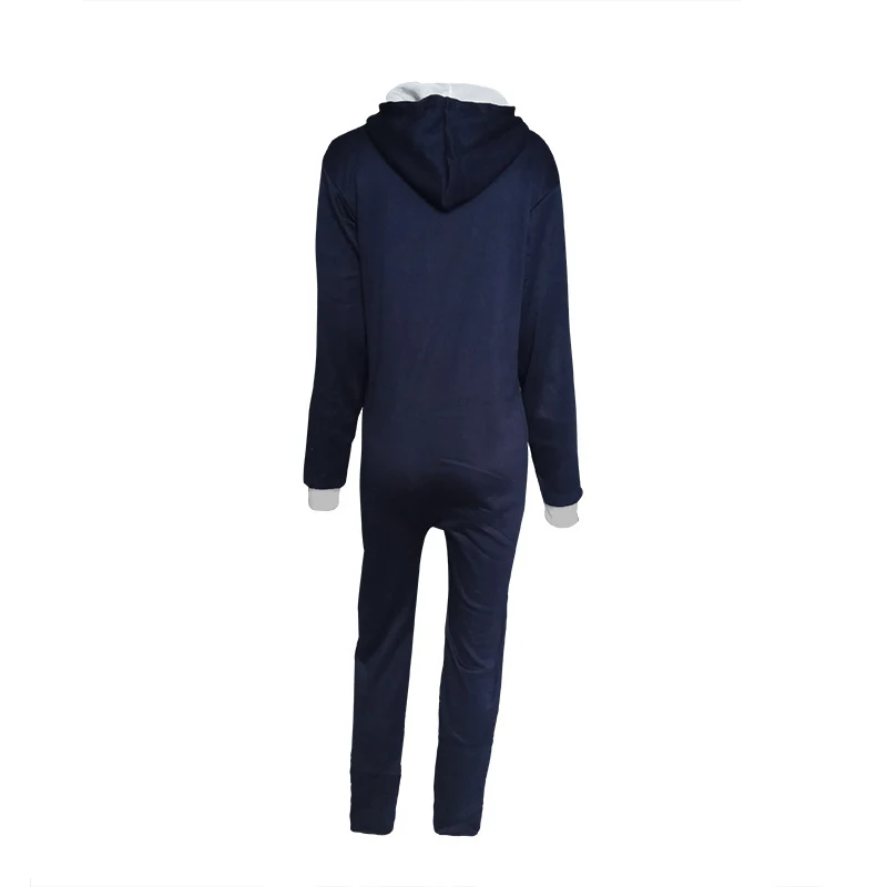 

Autumn Men Jumpsuit Long Sleeve Hooded Playsuit Pockets Zip Up Rompers Casual Tracksuit Men's Sets pantalones hombre