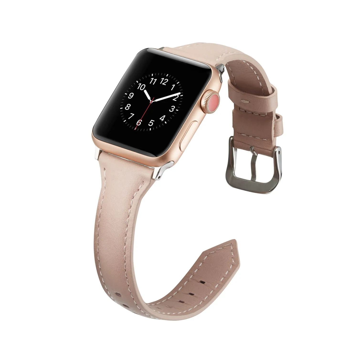Модные Стиль ремешок для наручных часов Apple Watch, версии серии, на возраст 1, 2, 3, 4, ремешок из натуральной кожи для ремешок для часов аpple 38 мм 40 мм 42 44 мм браслет