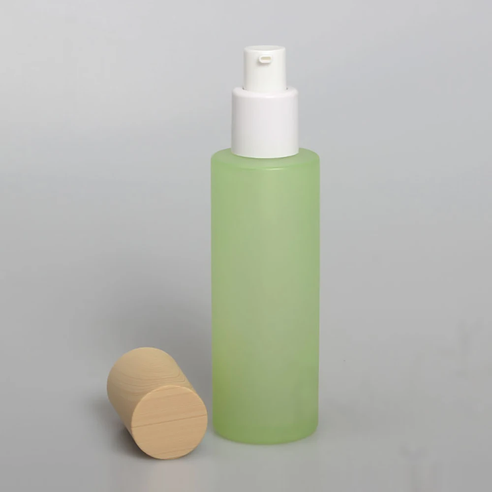 Стеклянный флакон для духов 80 мл пустая матовая прозрачная и зеленая бутылка