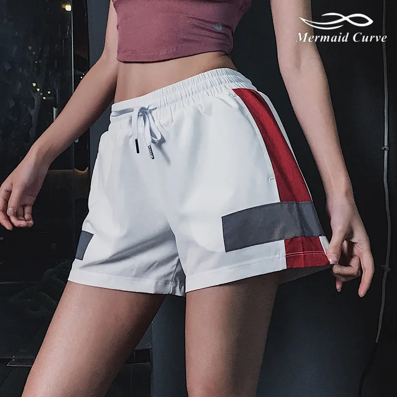Шорты Русалка кривая пэчворк женские свободные быстросохнущие спортивные для