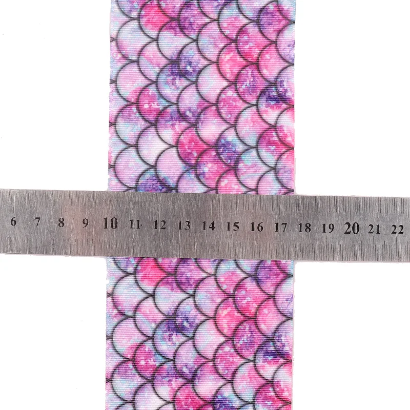 Лента с принтом русалки 2 ярда 3 дюйма (75 мм) лента аксессуары для головы DIY