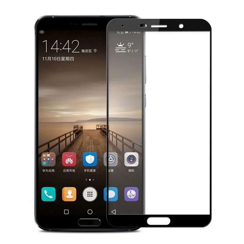 Для huawei mate 10 закаленное стекло 9H 3D полное покрытие Взрывозащищенная защитная пленка для экрана для huawei mate 10 mate 10 - Цвет: Black