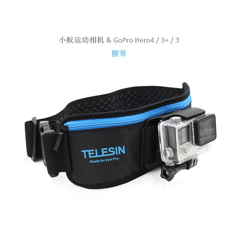 Новинка 2019 аксессуары TELESIN регулируемый поясной ремень + j крюк для Gopro hero 7 6 5 3 4 xiaomi