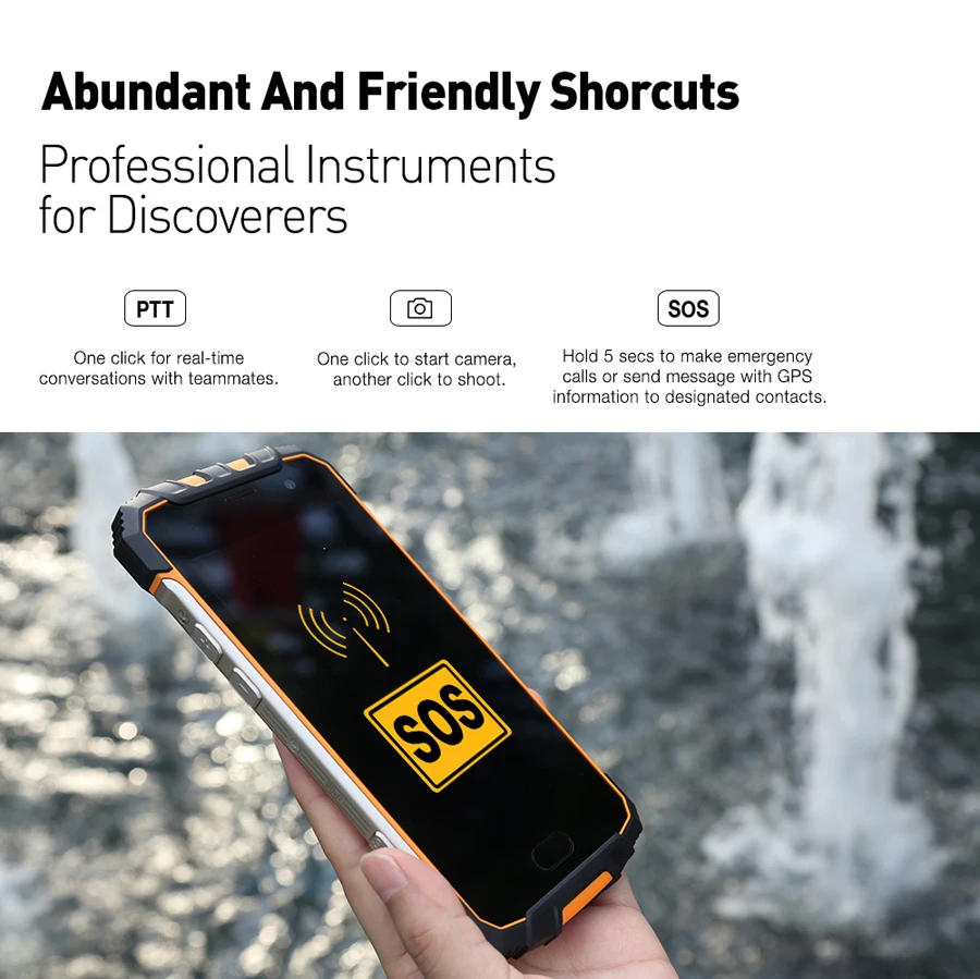 Мобильный телефон Ulefone Armor 2, 4G LTE, 6 ГБ ОЗУ, 64 Гб ПЗУ, Android 7,0, MTK Helio P25, четыре ядра, 5,0 дюймов, FHD, IP68, водонепроницаемый, mTouch