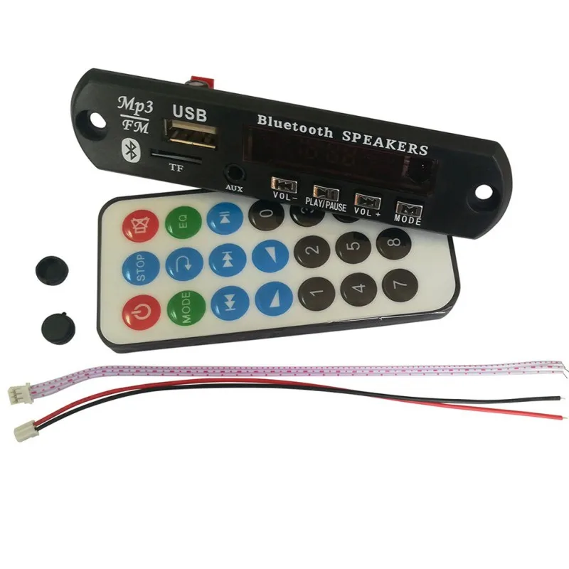 Аудио модуль USB TF FM Радио Автомобильная Музыка MP3 без потерь Bluetooth беспроводной 5 0