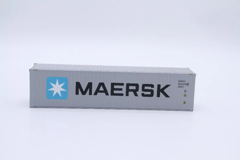 Коллекционная литая Игрушечная модель подарок 1:50 весы MAERSK 40-футового грузовой контейнер модель для делового подарка, Дисплей украшения