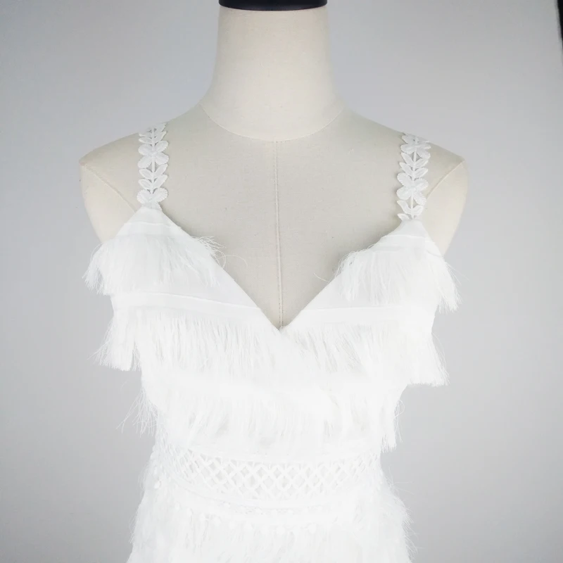 Женское шифоновое платье с кружевом элегантное облегающее Повседневное белыми