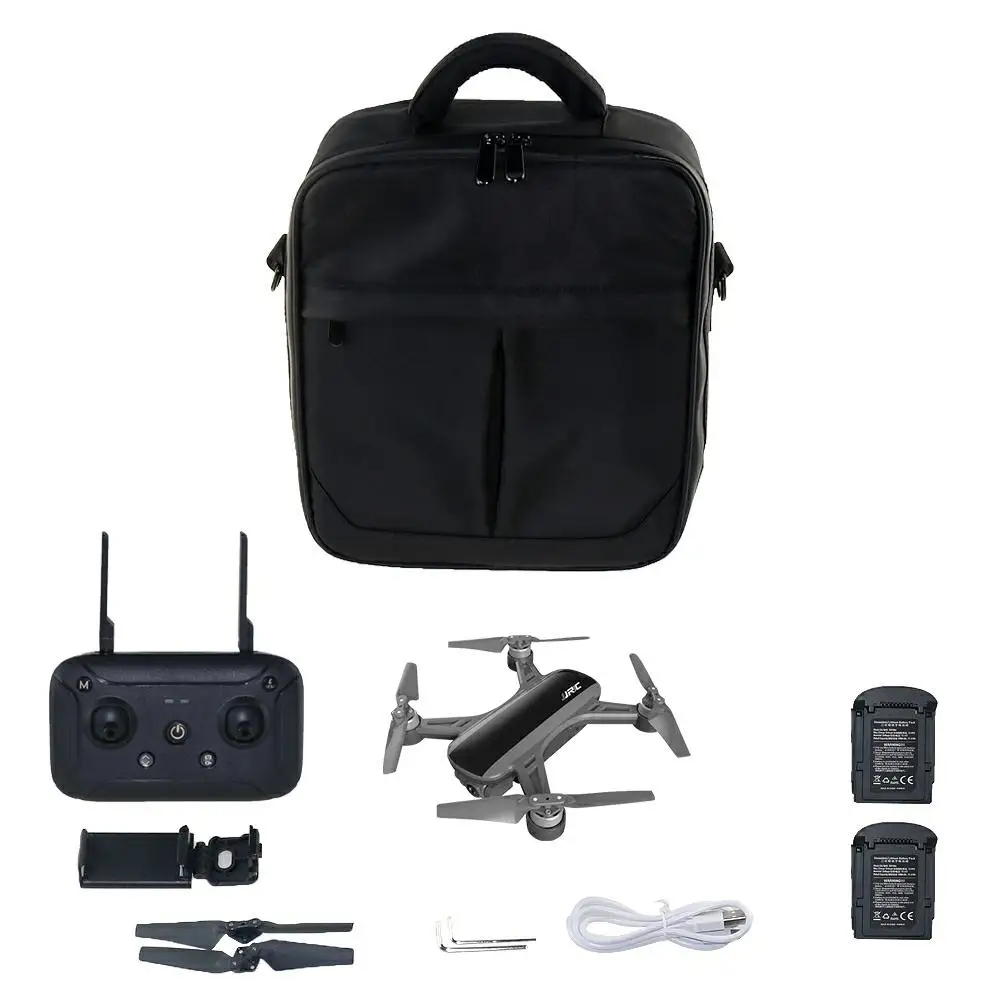 black 2battery 1 bag JJRC X9 5G 1080P WiFi FPV RC Drone GPS Brushless Gimbal Flow Positioning Altitude Hold Quadcopter Remote Control Helicopters - Color: black 2battery 1 bag