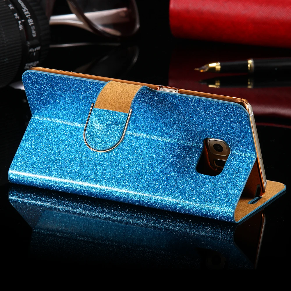 KISSCASE Стразы шикарные бриллианты кожаный чехол с Откидывающейся Крышкой для samsung