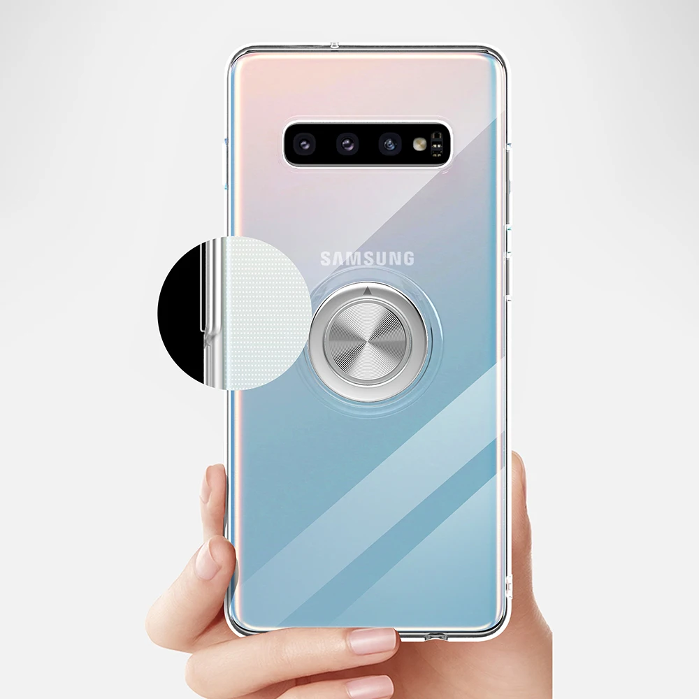 Прозрачный Магнитный чехол для телефона Samsung Galaxy S10 5G S9 S8 Plus S10E Note 9 8 A9 2018 M20 M30