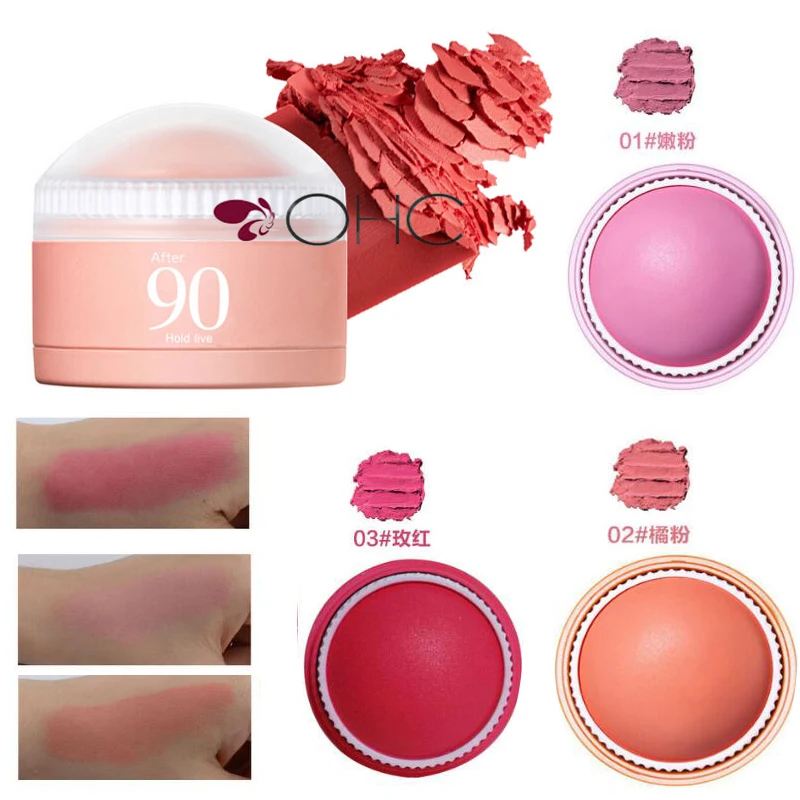 Румяна бронзер палитра мяч мягкие шелковистые щеки двойного использования