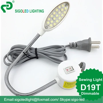Бесплатная Shipping 2pcs/лот D19T 1w аксессуары для шитья с регулируемой яркостью