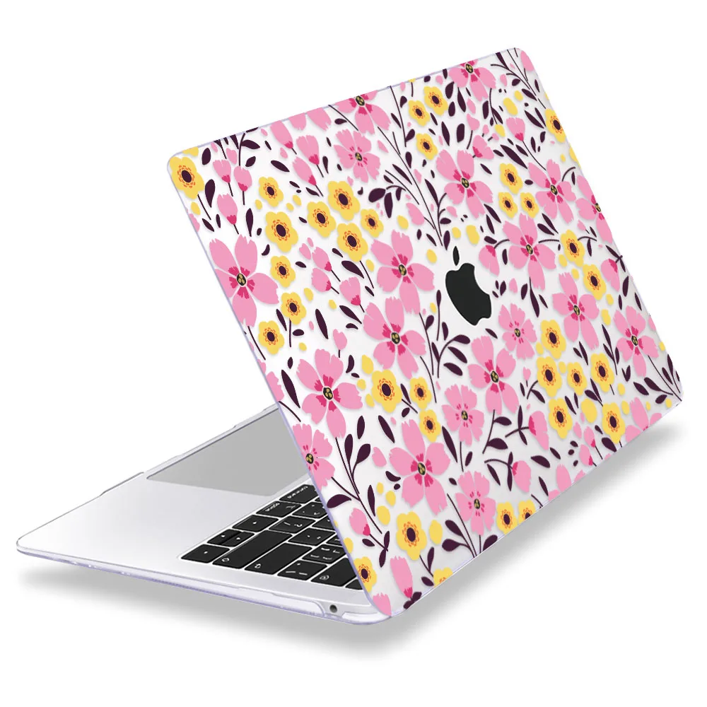 Z062 Чехол Redlai с разноцветными цветами для Macbook Air 13, чехол A1932, A1466, чехол для ноутбука MacBoook Pro 13, 15, 16 дюймов, чехол с сенсорной панелью - Цвет: Z062