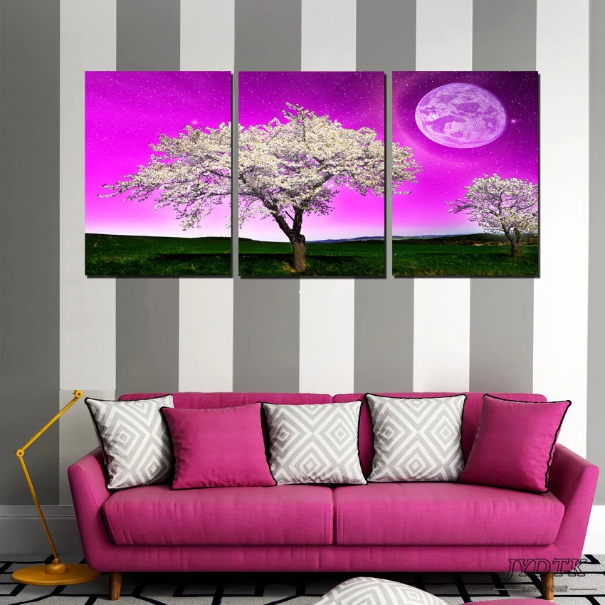 Пакет почты Семья украшения парусина принт Настенная роспись 3 без рамы картина