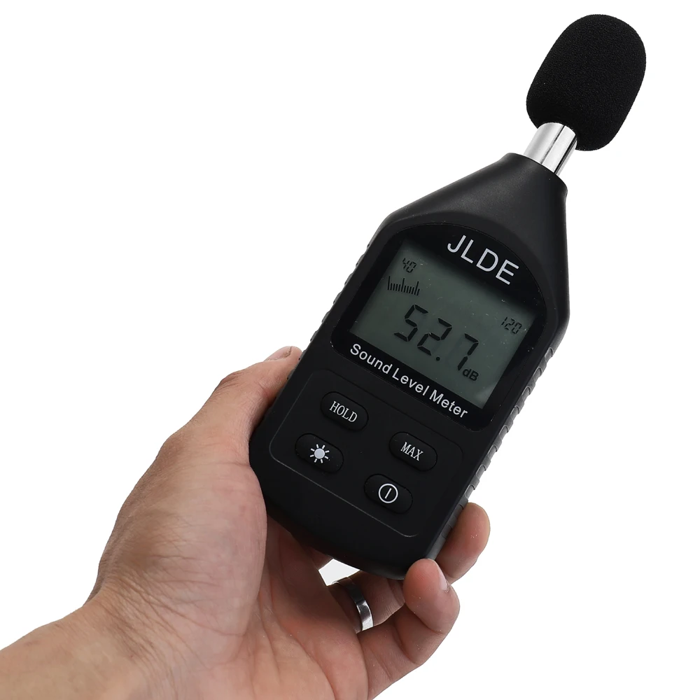 Clear Digital Sound Level Meter 30-130 DB Automotive Decibel LCD Backlight Mini Noise Detector MAX/MIN Modes | Инструменты