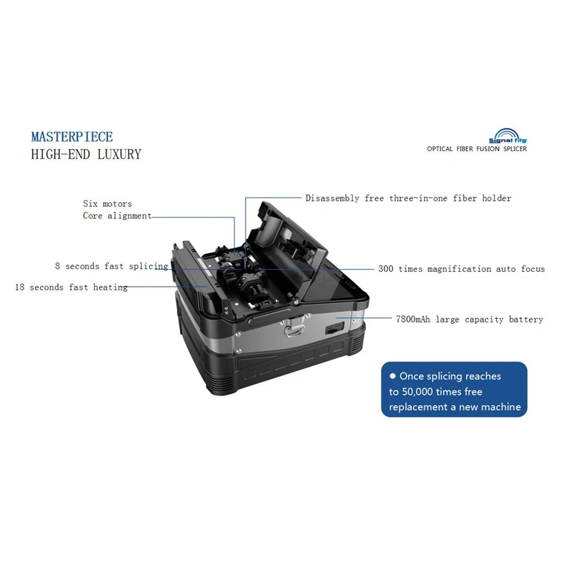 Signalfire SM & MM автоматический FTTH волоконно оптический сварочный сплайсинга машина