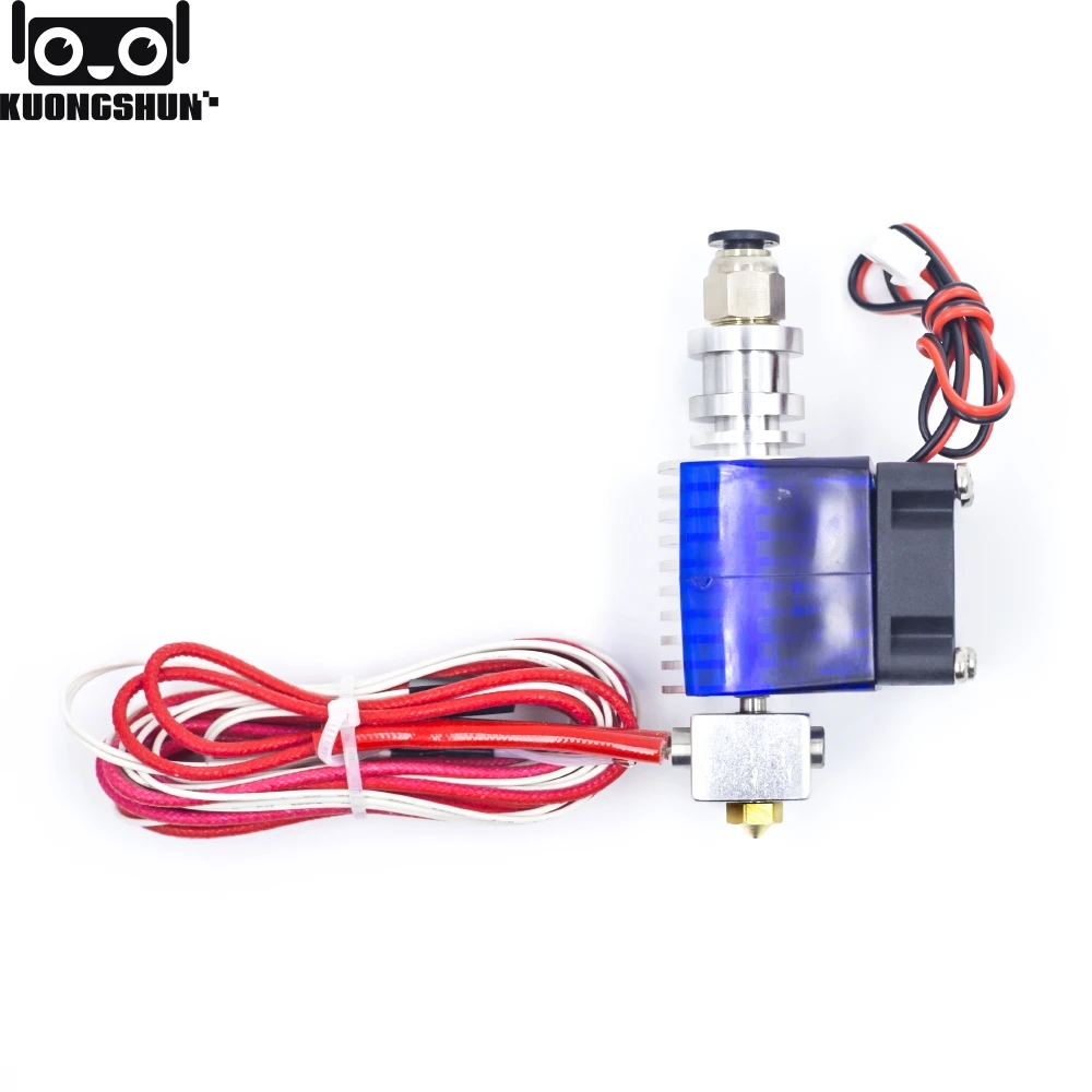 KUONGSHUN j головки Hotend все в комплекте Bowden V5 с кабелем вентилятора 30 см длина 1 75/3 0 мм +