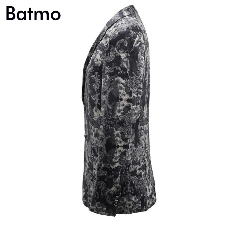 Batmo 2017 новое поступление осенне зимние модные Британский стиль бархат печати