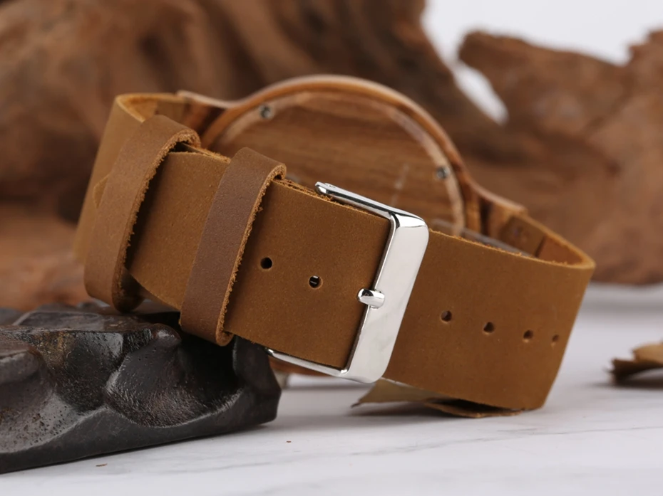 Деревянные часы мужские ретро круглые аналоговые кварцевые повседневные