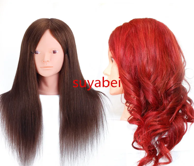 Голова манекена из натуральных волос длина 100% 55 см|hair mannequin head|mannequin headnatural hair head |