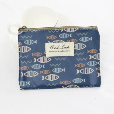 Blue fish Маленький Маленький маленький кошелек, милый женский студенческий минималистичный Портативный кошелек на молнии, сумочка для монет, вечерние сумочки для монет - Цвет: Blue fish