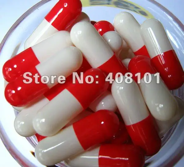 (5000 шт./лот) капсулы и тела разные Размер 0 красные/белые пустые твердая
