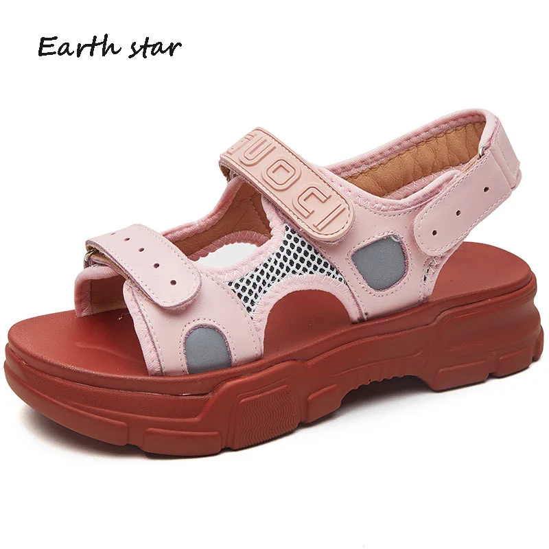 Женская обувь Женские сандалии на массивном каблуке zapatos de mujer Летние пляжные
