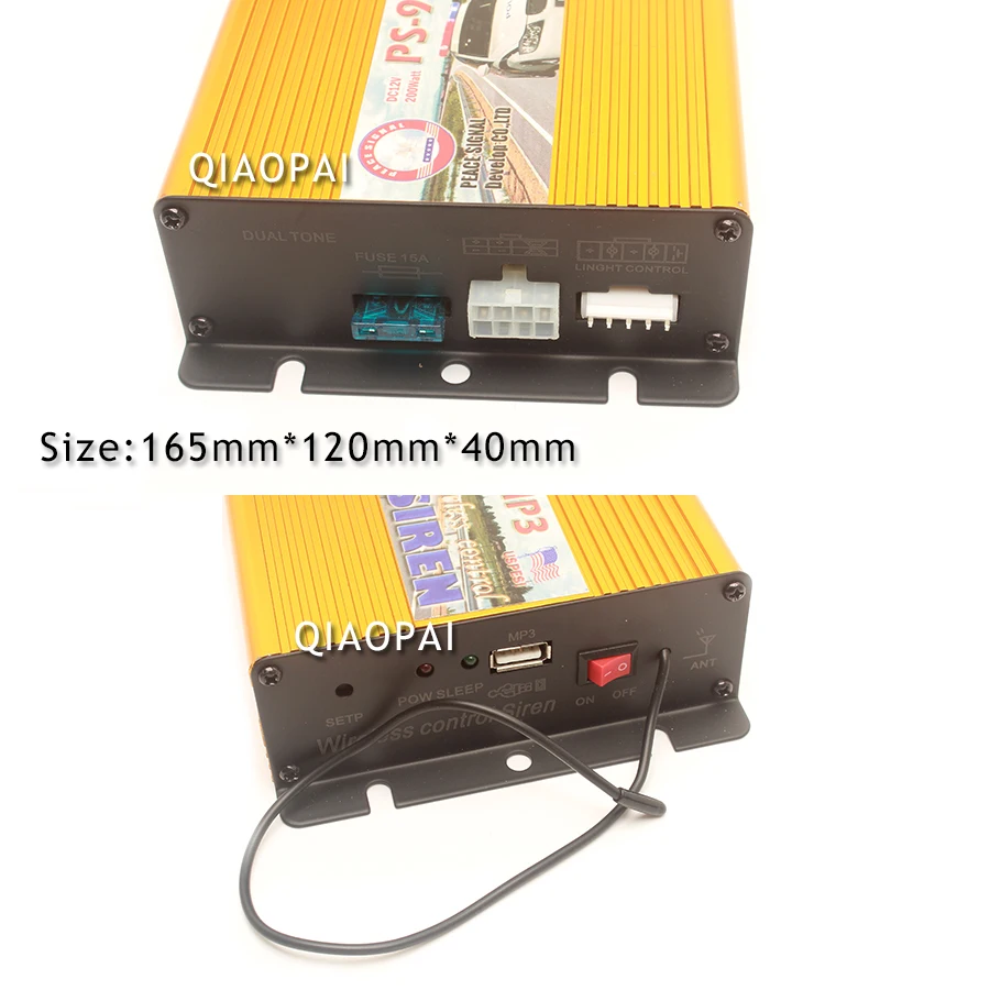 Громкий 200 Вт сирена динамик для автомобиля полицейская скорой помощи