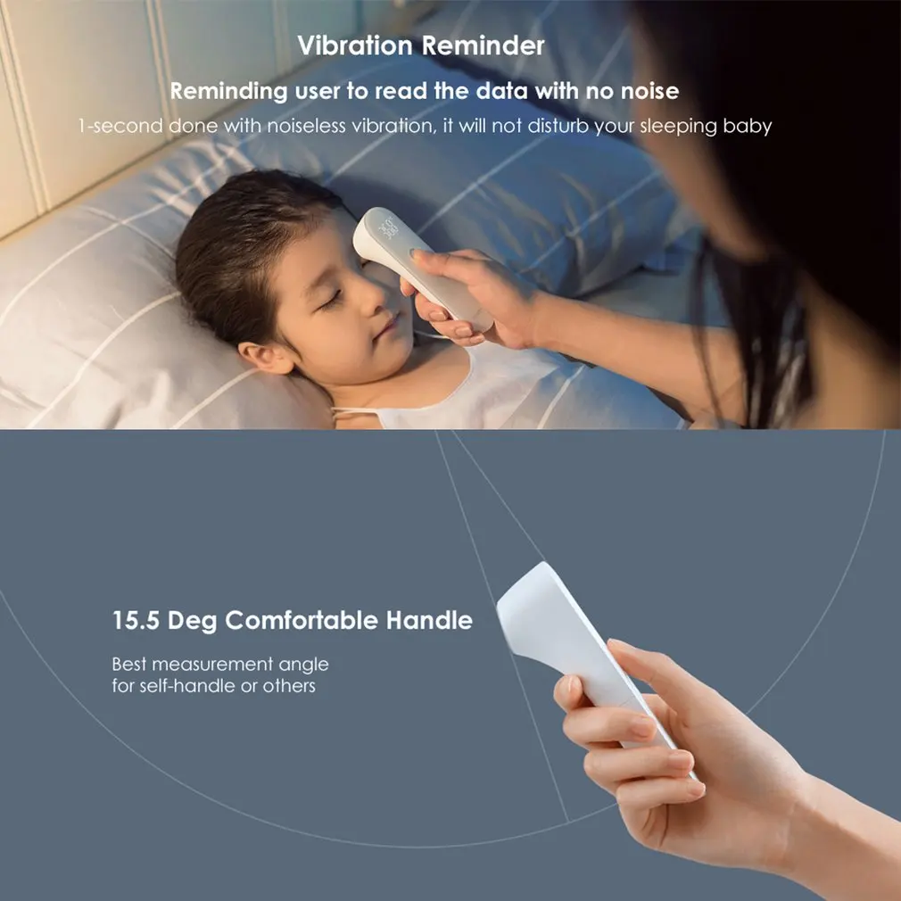 Xiaomi Mijia iHealth термометр светодиодный Бесконтактный цифровой инфракрасный Лоб термометр для тела для детей и взрослых