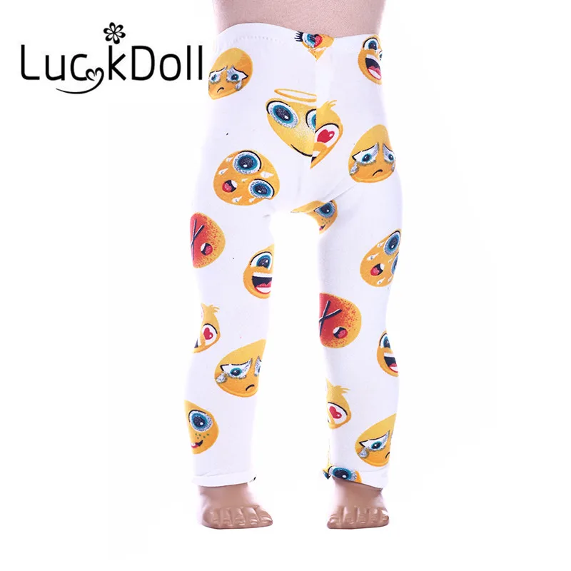 n643 Luckdoll красивые штаны и леггинсы подходят 18 дюймов американский и 43 см детская кукла одежда аксессуары, игрушки для девочек, поколение, подарок на день рождения - Цвет: n643