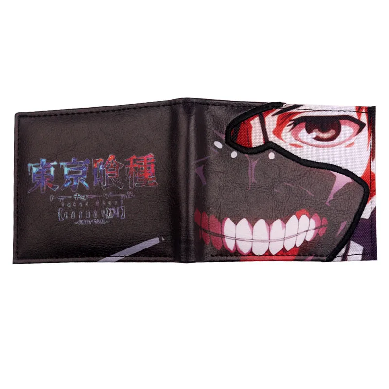Токио вурдалак Kaneki Кен маска держатель кредитной карты аниме bi-Fold Wallet портмоне