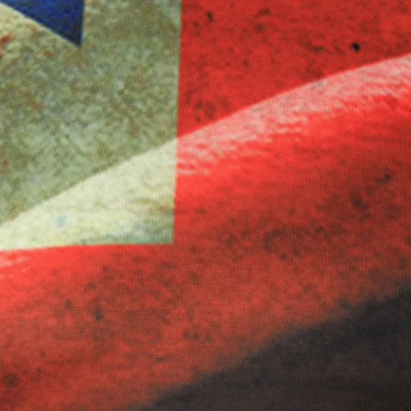 2017 Лето Мужская Новый Европейский Код Флаг Печати Повседневная Тонкий Моды С