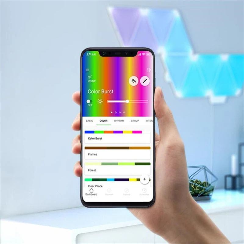 4 пакета Xiaomi Nanoleaf 16 миллионов полноцветная умная световая панель работает с Mijia