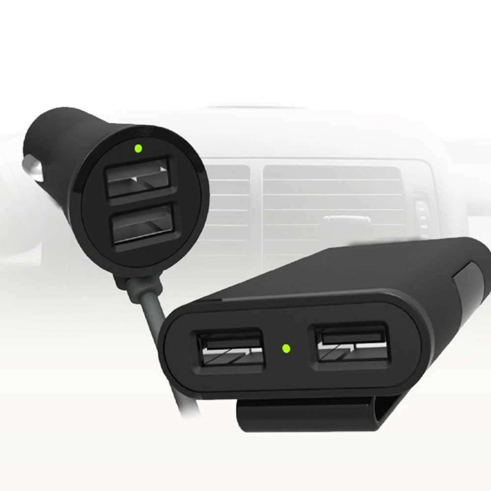 4 USB Порты и разъёмы автомобиля Зарядное устройство Quick Charge быстрой зарядки на