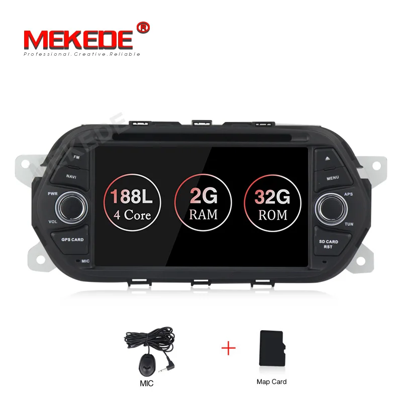 MEKEDE 7 ''1DIN Android9.1 32G rom Автомобильный мультимедийный плеер для Fiat Tipo Egea Навигатор Радио bluetooth WiFi DVD OBD2 - Цвет: car dvd