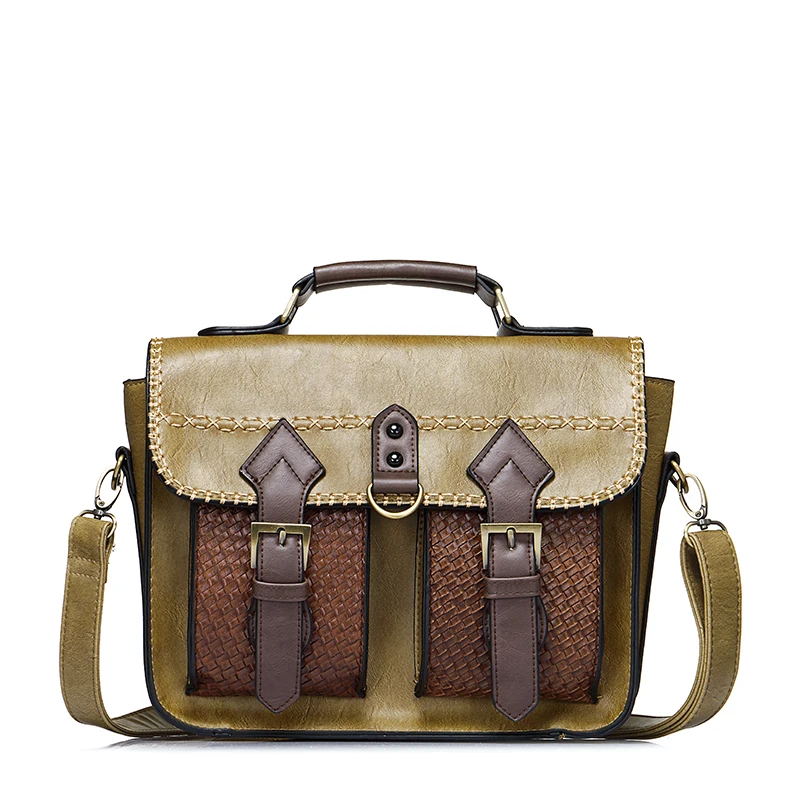 Realer фирменный дизайн женская сумка Высокое качество Satchels Винтаж одноцветное