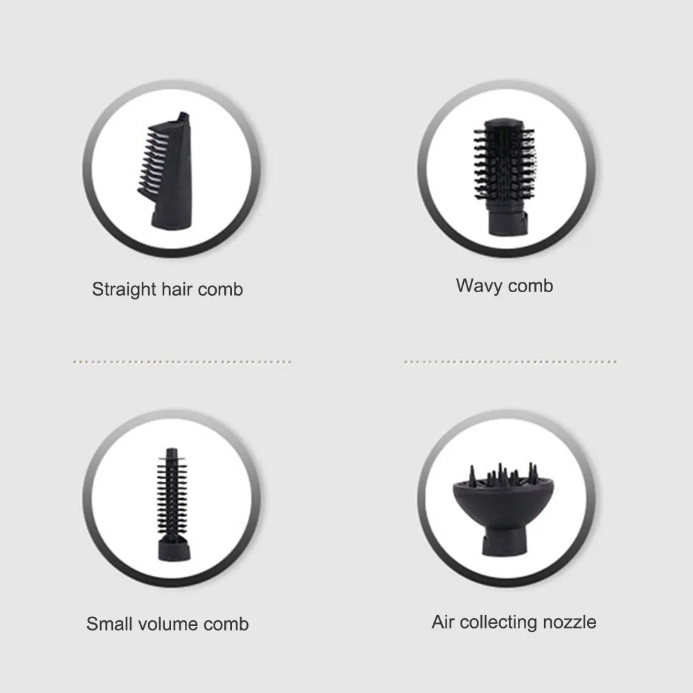 4 в 1 вращающаяся щетка с горячим воздухом для укладки Воздушная фен плойка