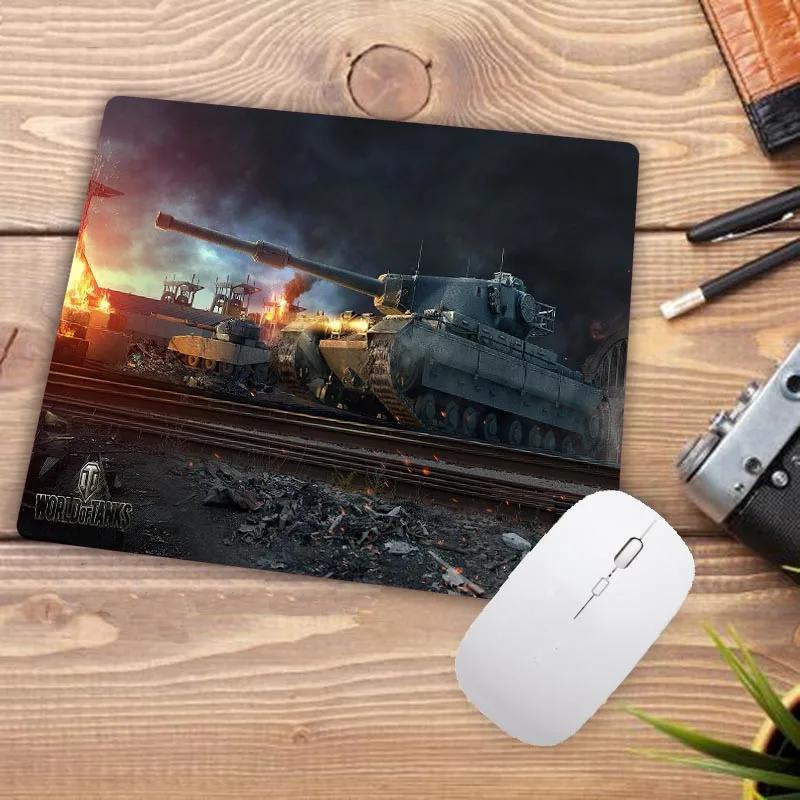 Большая рекламная акция, коврик для мыши World Of Tank, игровой коврик для геймера, маленький размер, резиновый игровой коврик для мыши, коврик для мыши 18X22 см