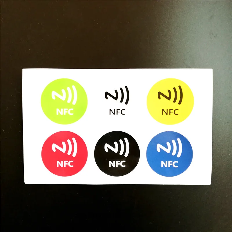 6 шт. NFC Ntag213 этикетка наклейка 13 56 МГц NTAG203 универсальная NXP Поддержка Android