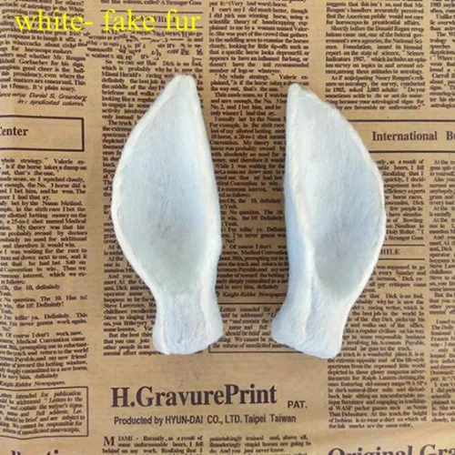 white-fake fur ZILIN искусственный олень уши красивые оленьи уши креативный DIY материал для повязка на глаза для косплея 3 цвета на выбор - Цвет: white-fake fur