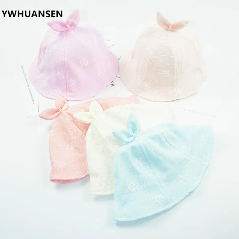 YWHUANSEN 6-18M хлопковые шляпы-ведерки для маленьких девочек солнцезащитные летние