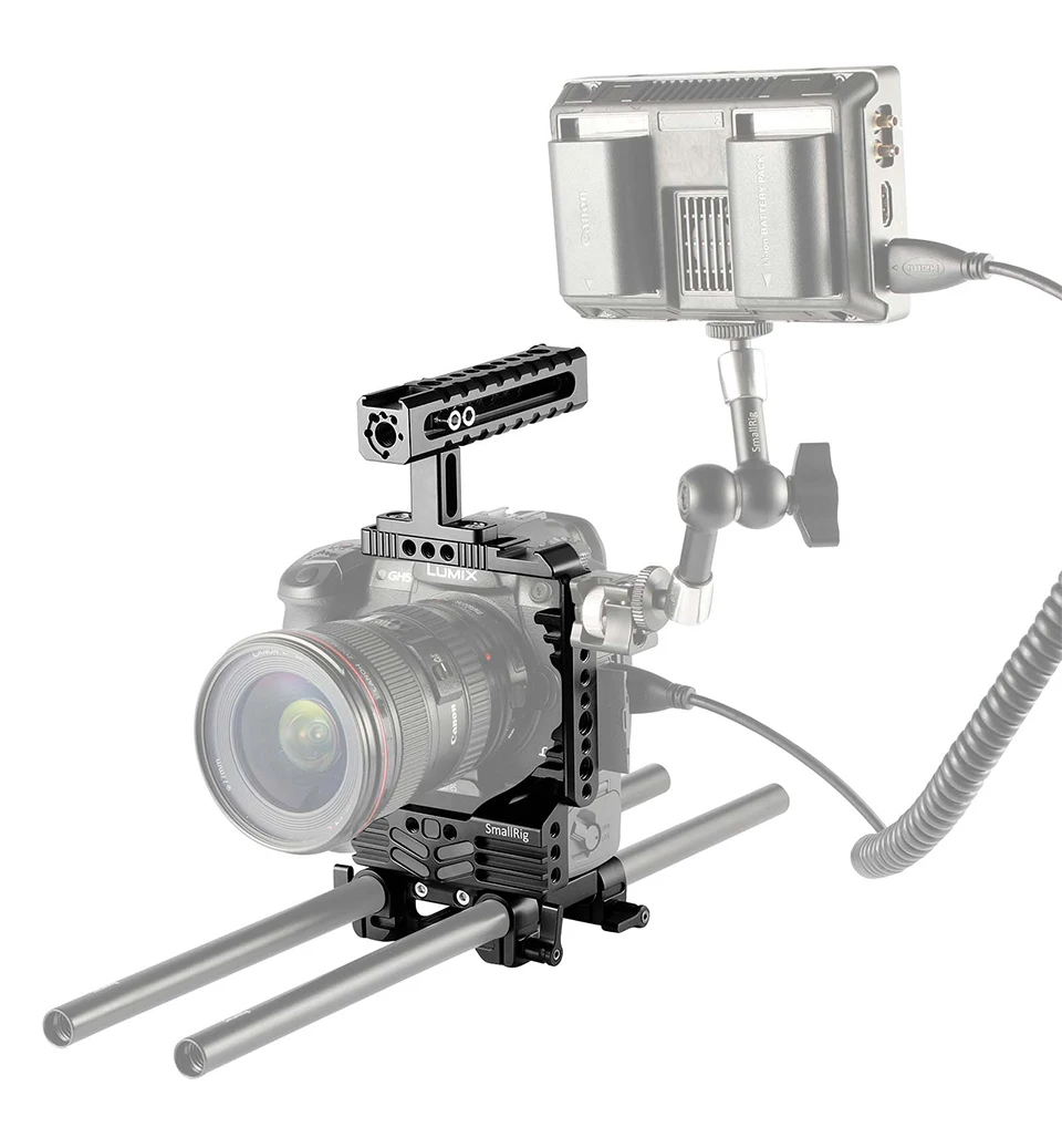 Стабилизатор для камеры SmallRig GH5 для камеры Panasonic Lumix GH5/GH5S с батарейным захватом с зажимом 15 мм 2025