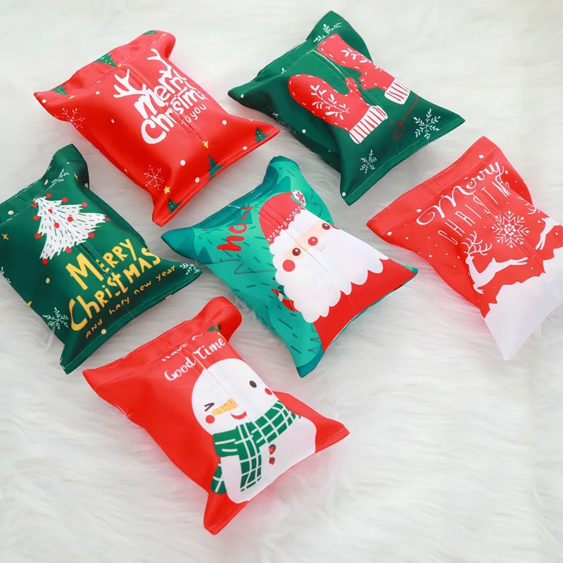 Рождественский подарок набор бумажных полотенец Санта Снеговик коробка для