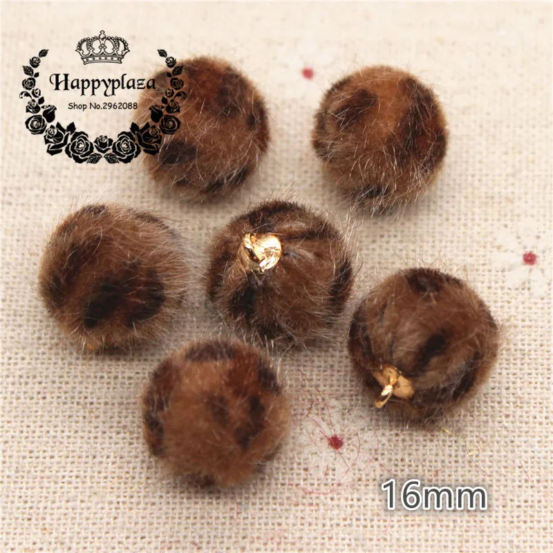 20 шт. 16 мм смешанные цвета леопардовый искусственный шарик подвеска для дома сада