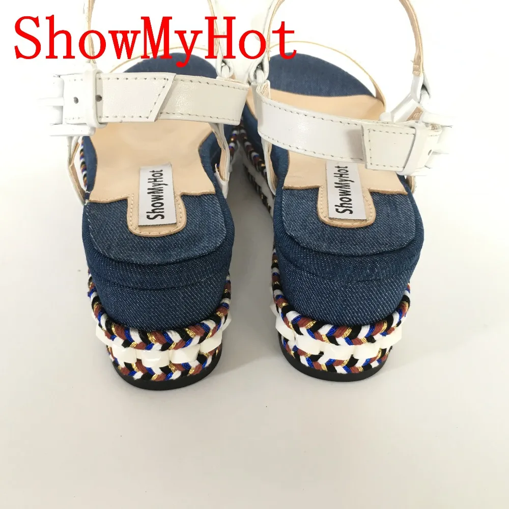 ShowMyHot Летняя женская обувь на высоком каблуке женские сандалии с открытым носком