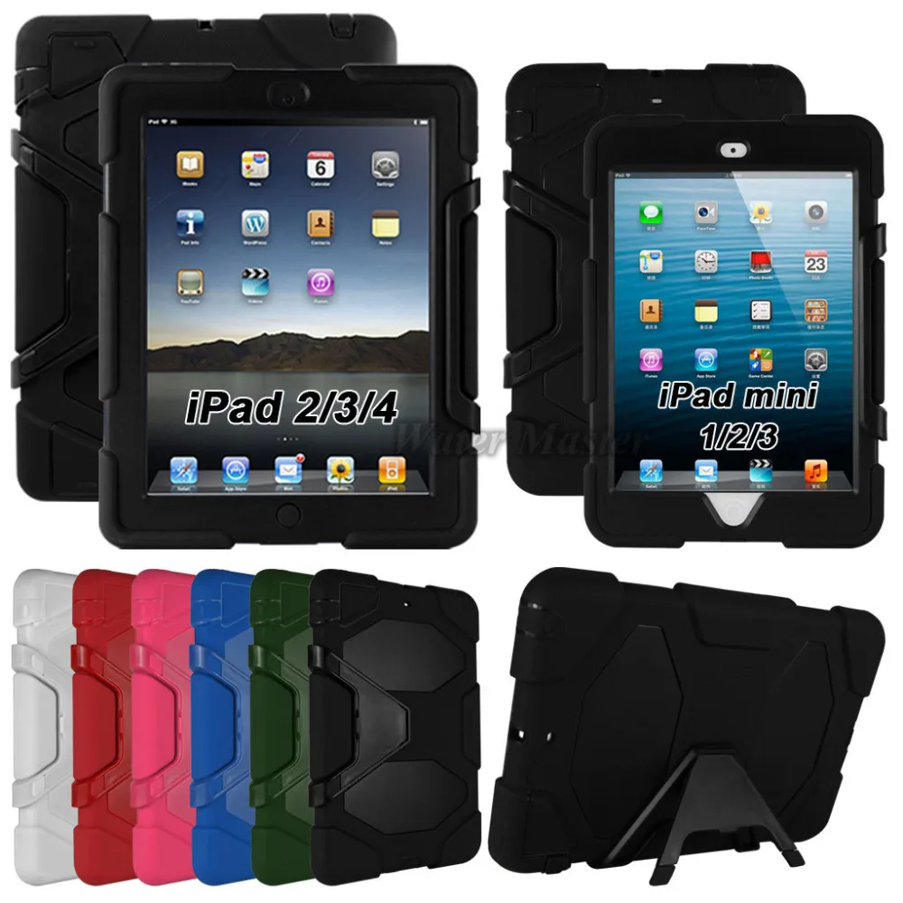 Экстремальный военный тяжелый водостойкий ударопрочный чехол для iPad mini 4 3 21 с